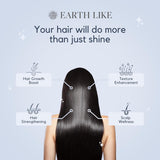 EARTH LIKE Cold Pressed Kalonji (Black Seed) Oil for Healthy & Strong Hair Scalp Nourishment | Skin Firming & Anti Aging Oil | All Hair & Skin Types | No Mineral & Silicon Oil (200ml)