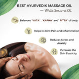 Earth Like Wood Pressed White Sesame Gingelly Oil(Pure Kolhu/Kachi Ghani/cold pressed) Hair Skin Care