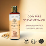 Earth Like Cold Pressed Wheat germ Carrier Oil - 100% Pure and Natural- Suitable for All Skin Types Pure Oil |Use for Hair Care, Skin Care (100ml)