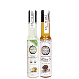 Earth Like - Extra Virgin Coconut Oil | Wood Pressed Black Sesame Gingelly Oil | Cold Pressed Hair Skin Care Oil Combo (Coconut Oil 250 ml + Sesame Oil 250 ml)