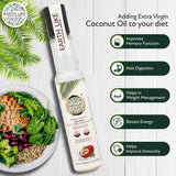 Earth Like - Extra Virgin Coconut Oil | Wood Pressed Black Sesame Gingelly Oil | Cold Pressed Hair Skin Care Oil Combo (Coconut Oil 250 ml + Sesame Oil 250 ml)