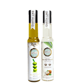 EARTH LIKE Cold Pressed Extra Virgin Coconut Oil 250ML & 250ML Extra Virgin Olive Oil Combo | Natural Enriching & Nourishing Oil Bottle for Skin, Hair Growth & Cooking