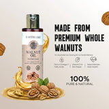 EarthLike Cold Pressed Walnut Oil for Hair & Skin 100ml | 100% Pure Natural oil for Deep Nourishment