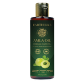 EarthLike Cold-Pressed Amla Hair Oil | Ayurvedic Formula for Hair Growth, Strength & Shine