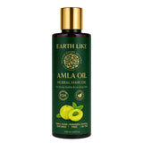 EarthLike Cold-Pressed Amla Hair Oil | Ayurvedic Formula for Hair Growth, Strength & Shine