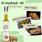 Earth Like – Wood Pressed Groundnut Oil | Cold Pressed | Chekku | Kachi Ghani Healthy edible Oil