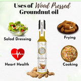 Earth Like – Wood Pressed Groundnut Oil | Cold Pressed | Chekku | Kachi Ghani Healthy edible Oil
