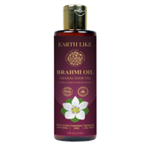 EarthLike Cold-Pressed Brahmi Hair Oil | Ayurvedic Calm for Scalp Nourishment & Stress Relief