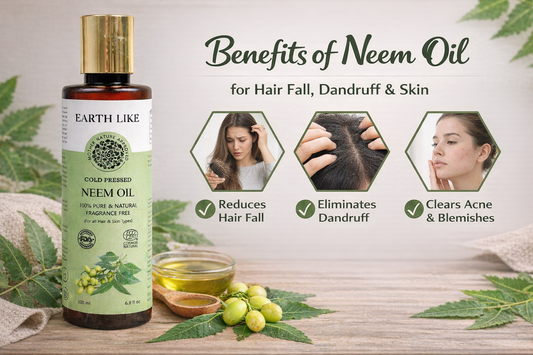 Cold Pressed Neem Oil for Hair Fall, Dandruff & Acne: Does It Really Work?