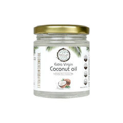 Earth Like Extra Virgin Coconut Oil, 180ml - Cold Pressed, Glass Jar, 100% Natural for Hair, Skin & Cooking (180ml)
