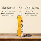 EARTH LIKE Kachhi Ghani Cold Pressed Mustard Oil Taste, Aroma & Essence of Authentic Mustard Seeds | Best for Daily Healthy Cooking | Sarso Ka Tel