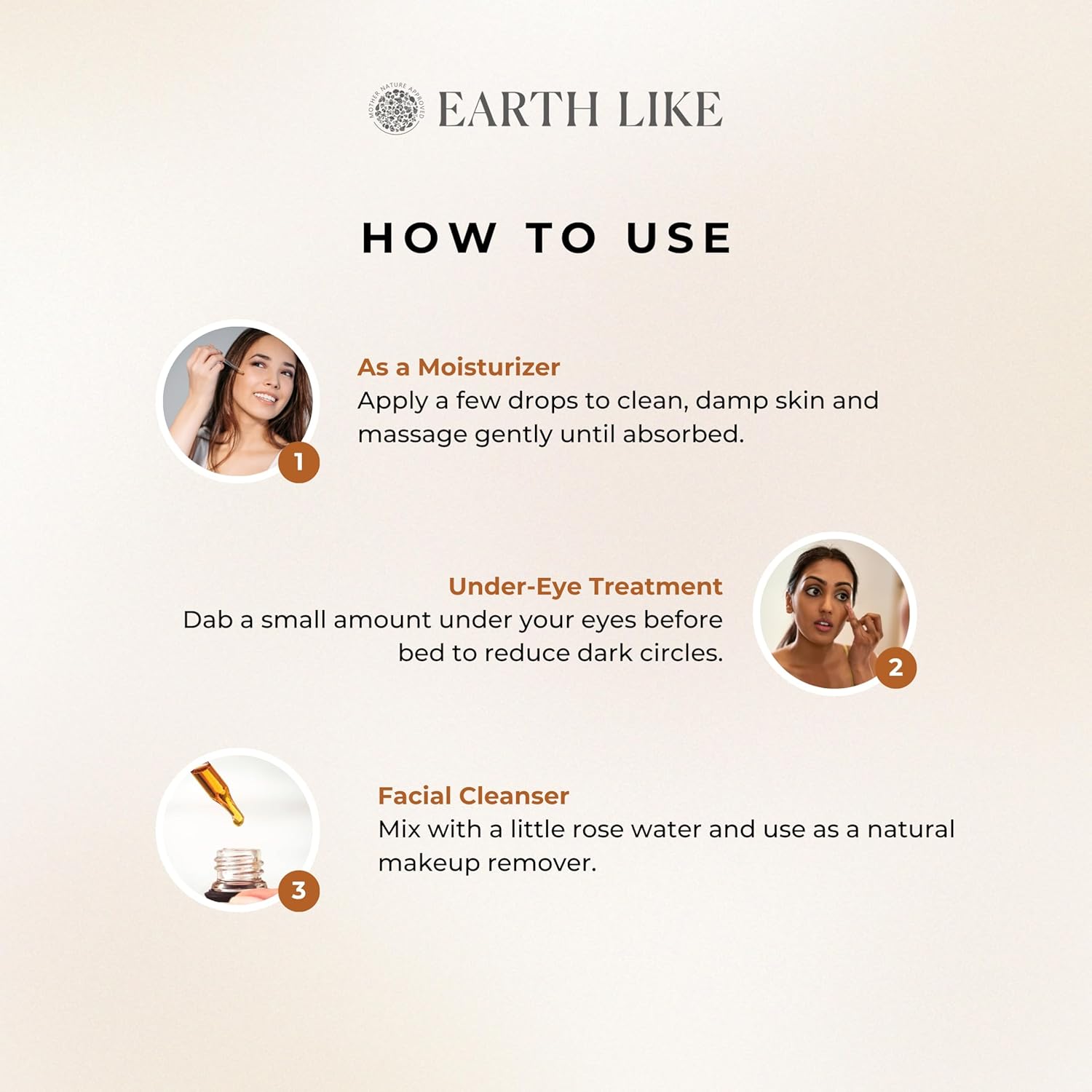 EARTH LIKE Cold Pressed Almond Oil for Hair Growth, Strong Hair & Healthy Glowing Skin| All Hair & Skin Types | Sulphate & Parabean Free, No Mineral & Silicon Oil