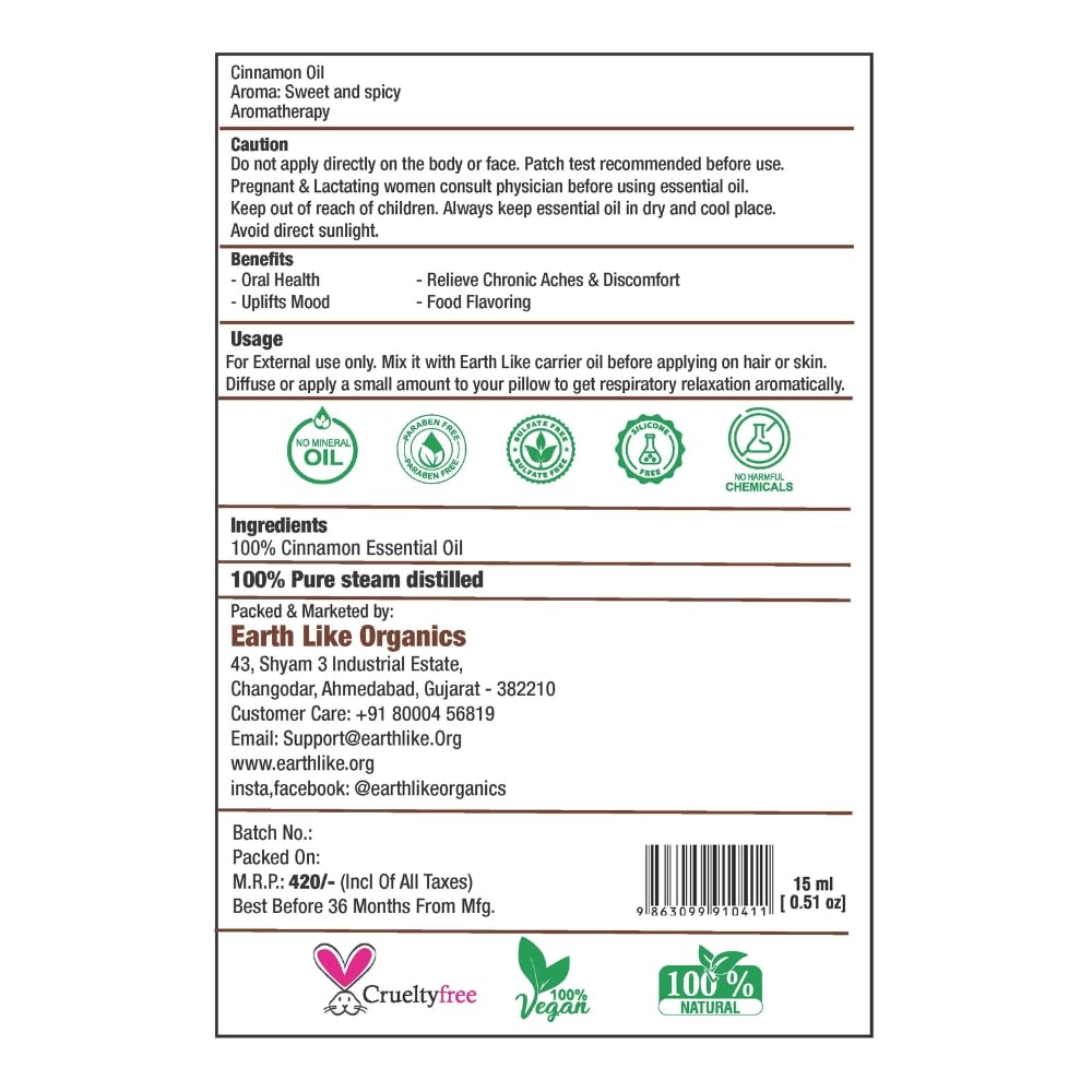 Cinnamon essential oil