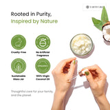 Earth Like Extra Virgin Coconut Oil, 180ml - Cold Pressed, Glass Jar, 100% Natural for Hair, Skin & Cooking (180ml)