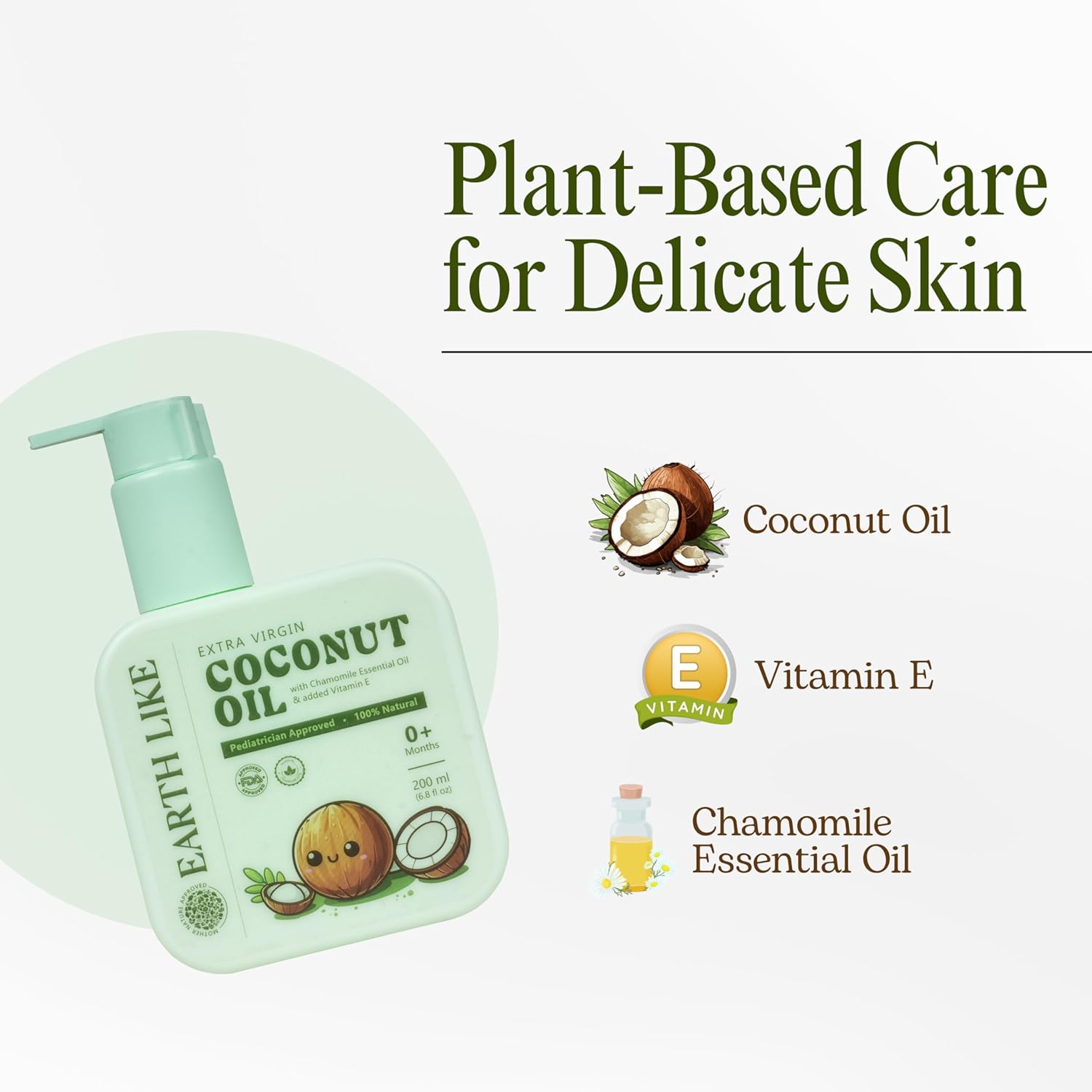 Earth Like Extra Virgin Coconut Oil – 100% Natural & Cold Pressed
