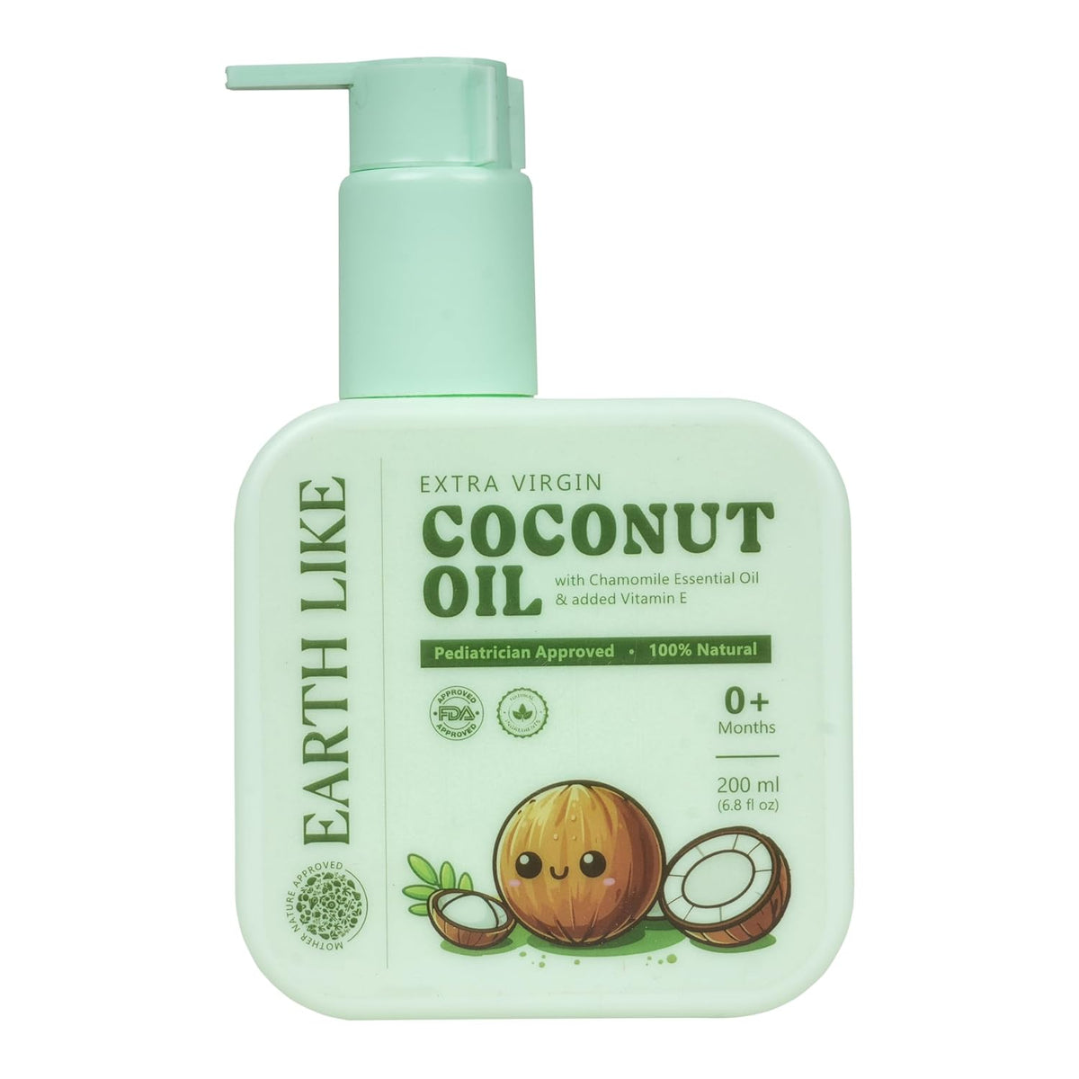 Earth Like Extra Virgin Coconut Oil – 100% Natural & Cold Pressed