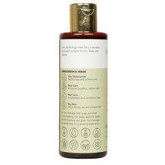Earth Like Cold Pressed Moringa Seed Oil | 100% Pure & Natural - 100ml | for Face, Hair & body