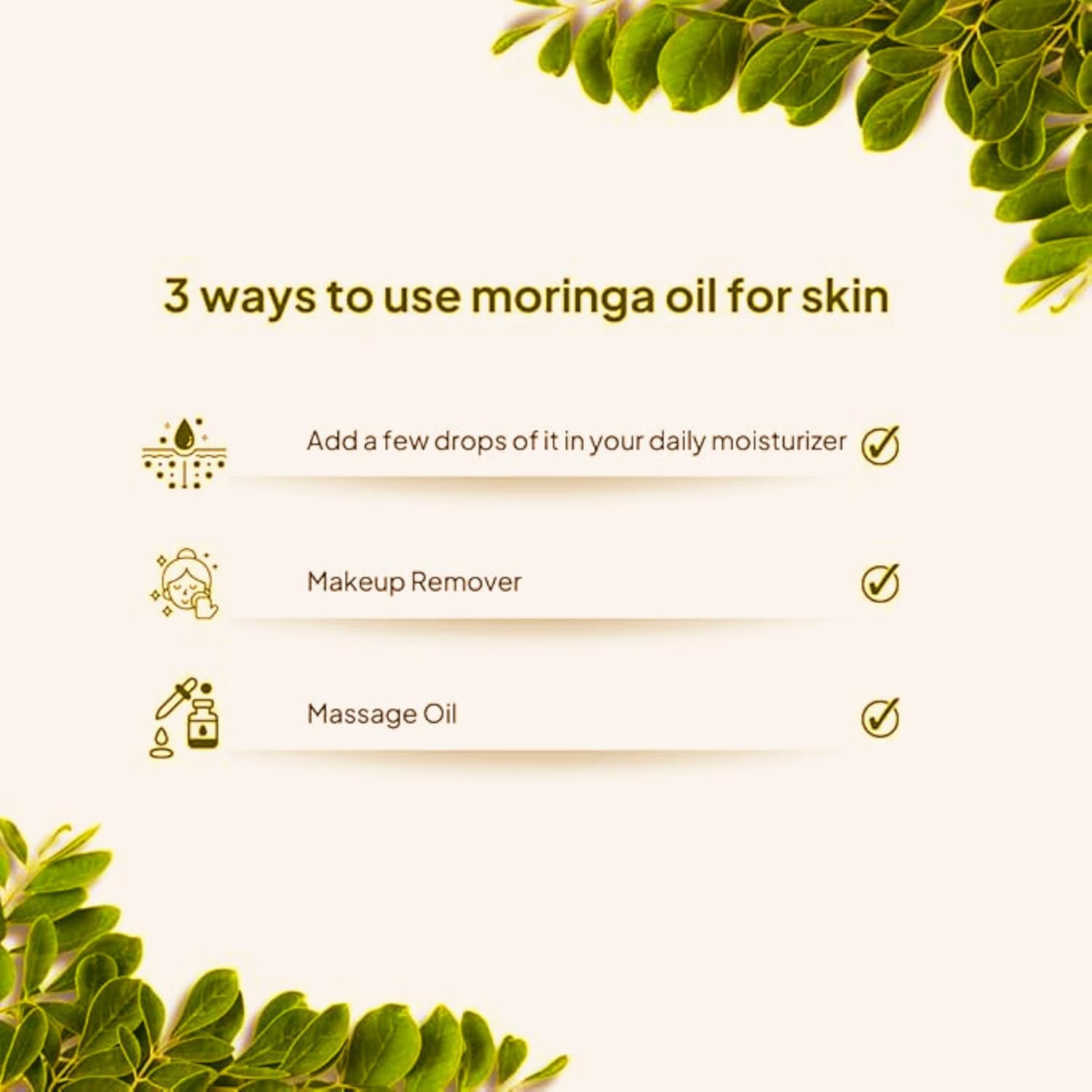 Earth Like Cold Pressed Moringa Seed Oil | 100% Pure & Natural - 100ml | for Face, Hair & body