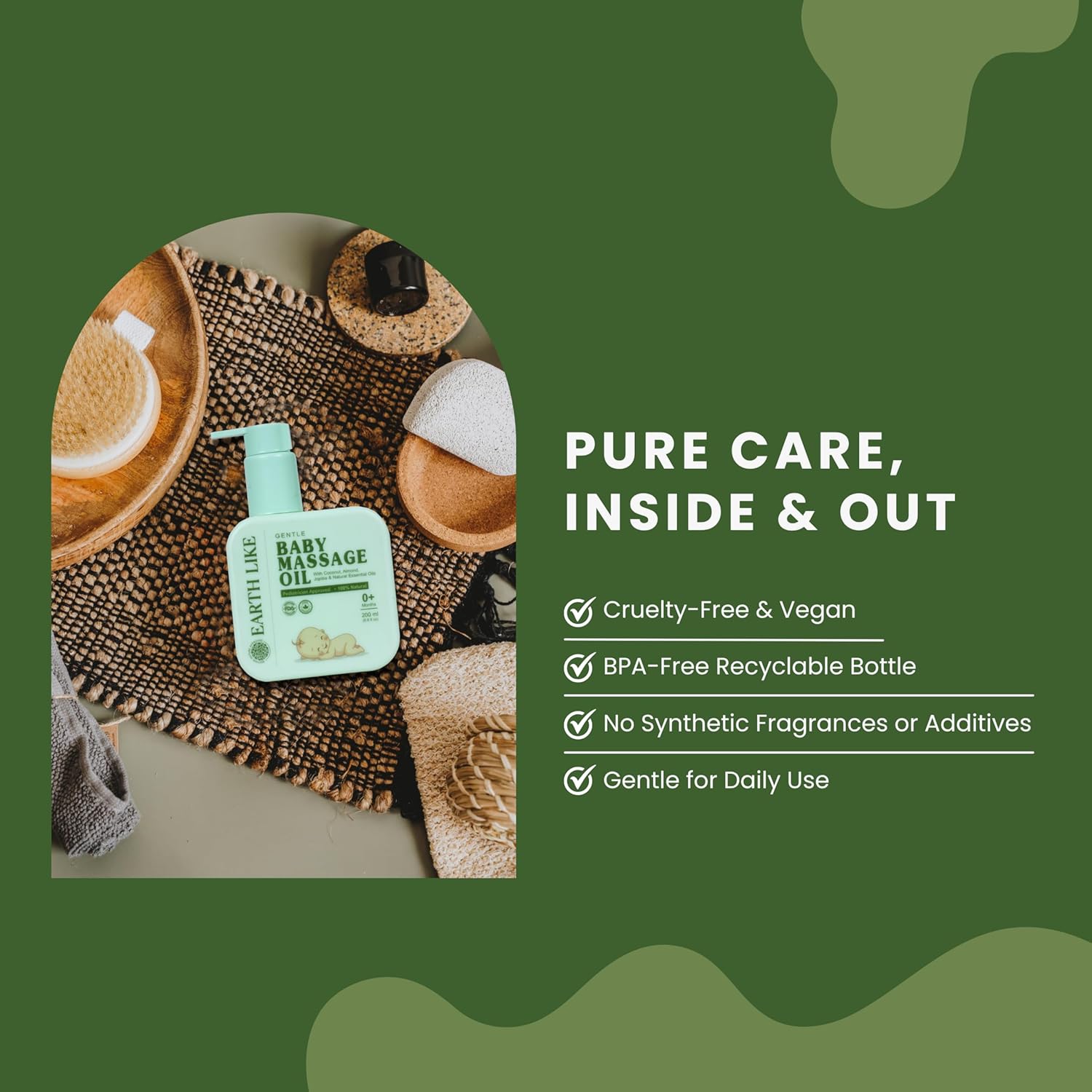 Earth Like Baby Massage Oil – Gentle Care for Delicate Skin