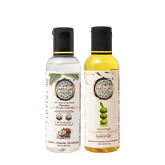 BUY Earth Like 100 ml Extra Virgin Olive Oil – GET Earth Like 100 ml Extra Virgin Coconut Oil FREE – Combo