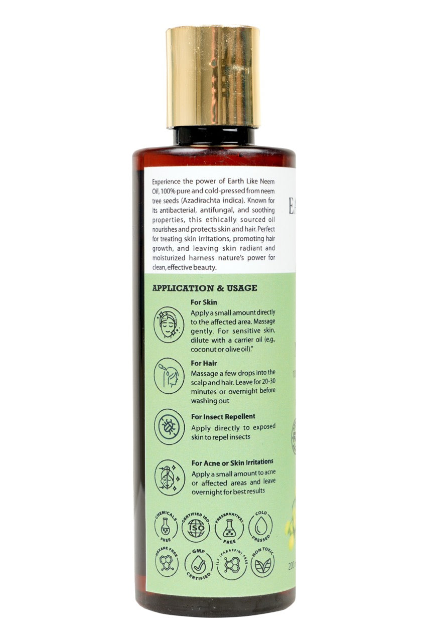Earth Like Cold Pressed Neem Oil