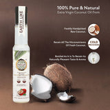EARTH LIKE Cold Pressed Extra Virgin Coconut Oil 250ML & 250ML Extra Virgin Olive Oil Combo | Natural Enriching & Nourishing Oil Bottle for Skin, Hair Growth & Cooking