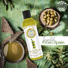 Earth Like Extra Virgin Olive Oil Imported | Wood Pressed Healthy Groundnut Oil (Pure Kolhu/Kachi Ghani/Chekku Tel) | Health Care Combo 100 ml and 500 ml (Pack of 2)
