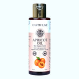 EarthLike 100% Pure Apricot Kernel Oil 100ml | Cold Pressed & Unrefined | Vitamin-Rich Hydration for Skin, Hair & Body
