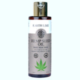 EarthLike Cold Pressed Hemp Seed Oil 100ml| 100% Pure & Unrefined | Glow Boosting, Hydrating Skin & Hair Oil