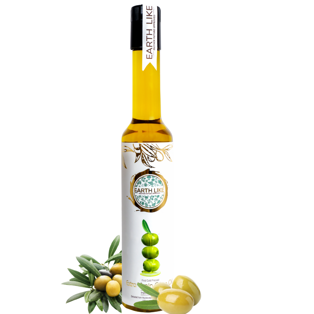 EARTH LIKE - Extra Virgin Olive Oil for Cooking, Skin Massage, Hair Care, Baby Massage | Cold Pressed