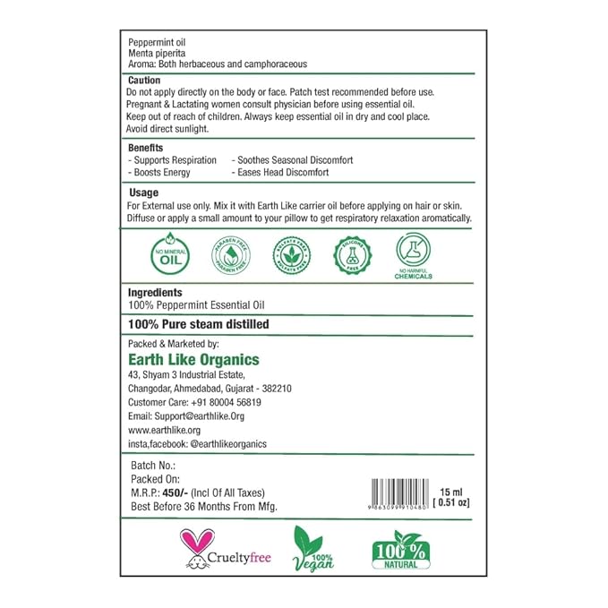 Peppermint essential oil