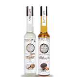 EARTH LIKE Wood Pressed Coconut Oil 500 ml & Wood Pressed Black Sesame 500 ml(Pure Kolhu/Kachi Ghani/Cold Pressed) for Cooking, Skin Massage, Hair Care, Baby Massage (pack of 2)