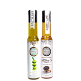 Earth Like Extra Virgin Olive Oil Imported | Wood Pressed Gingelly Oil (Pure Kolhu/Kachi Ghani/Chekku Tel) | Cold Pressed Hair and Skin Care Oil (Olive Oil 250 ml + Sesame Oil 250 ml)