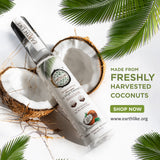 EARTH LIKE Extra Virgin Coconut oil | Best Baby Massage Oil | 100% Pure and Natural | Extracted from Coconut Milk | Cold Pressed Hair Oil