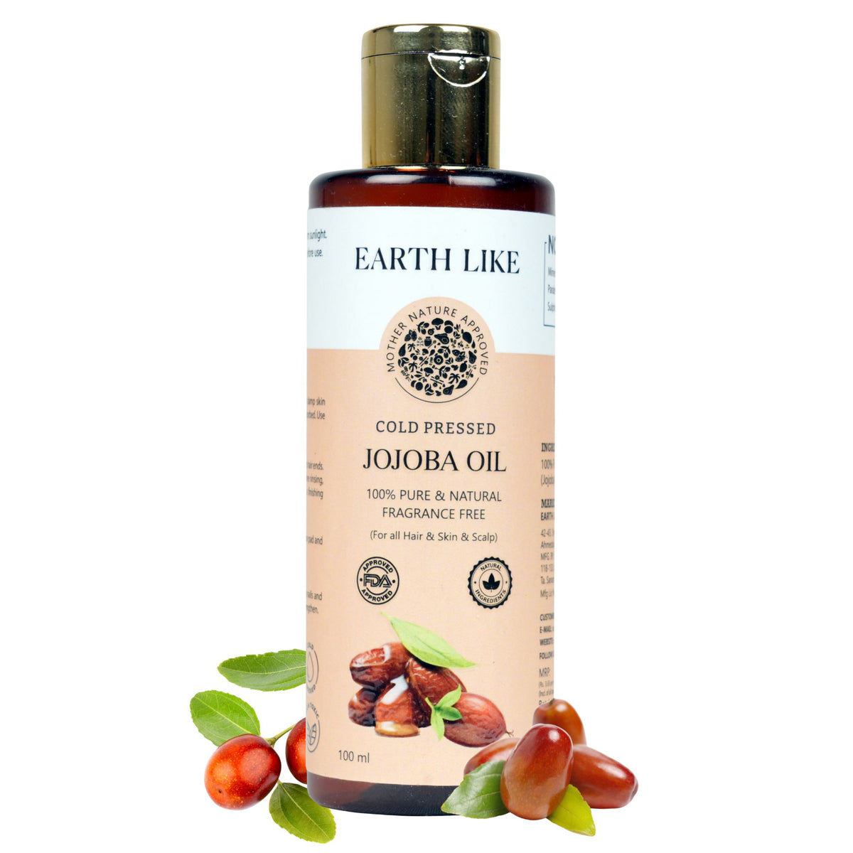 Earth Like Cold Pressed Jojoba Oil